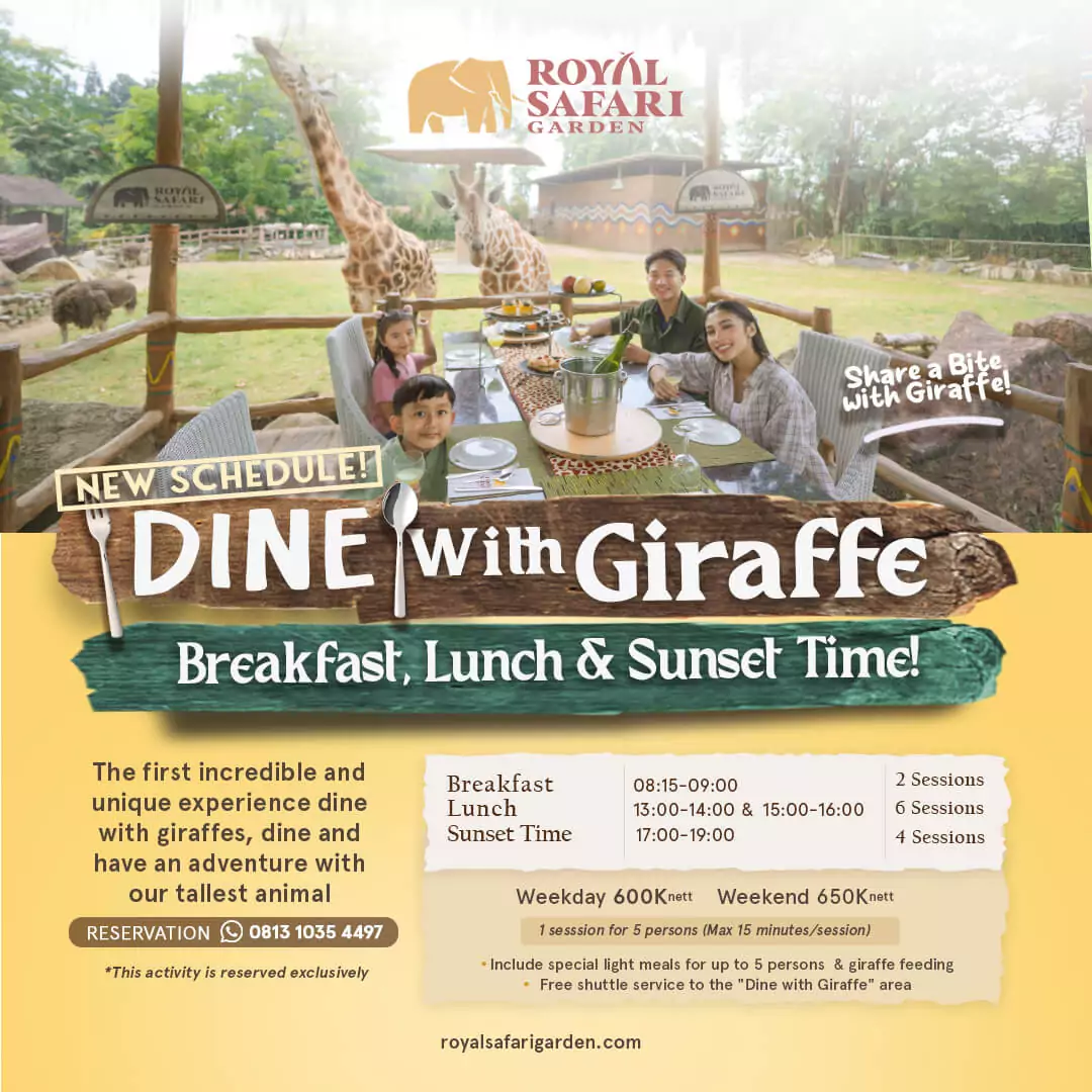 Get a Special Offer for Our Dine with Giraffe Experience