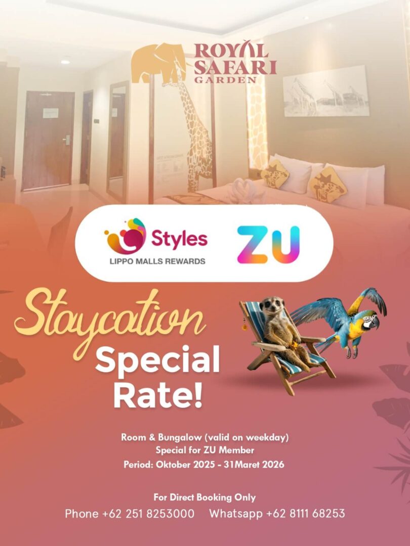 Special 40% Discount for All Indonesian Zoo Members